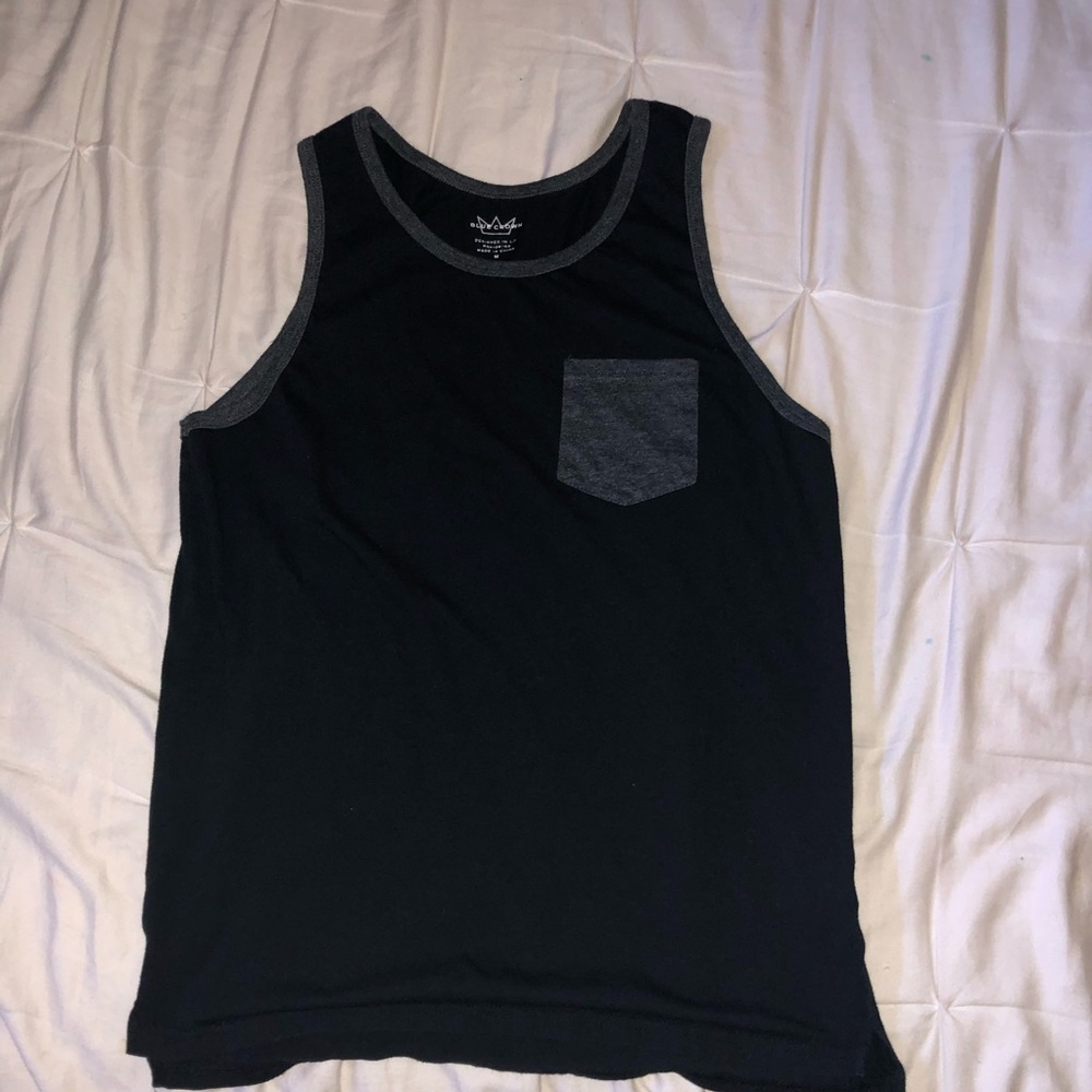 Black tank top